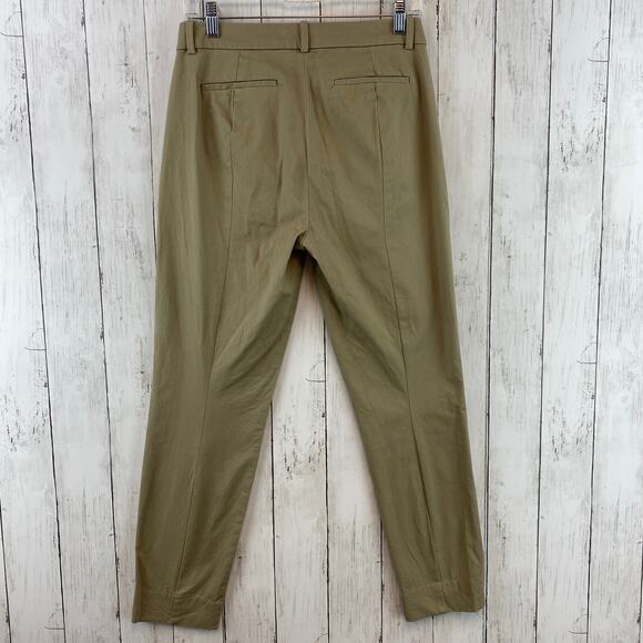 J. Crew Mercantile Khaki Tan Effortless Slim-Fit Crop Chino Pants J9743 Size 4 - Picture 5 of 12